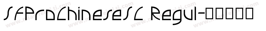 SFProChineseSC Regul字体转换